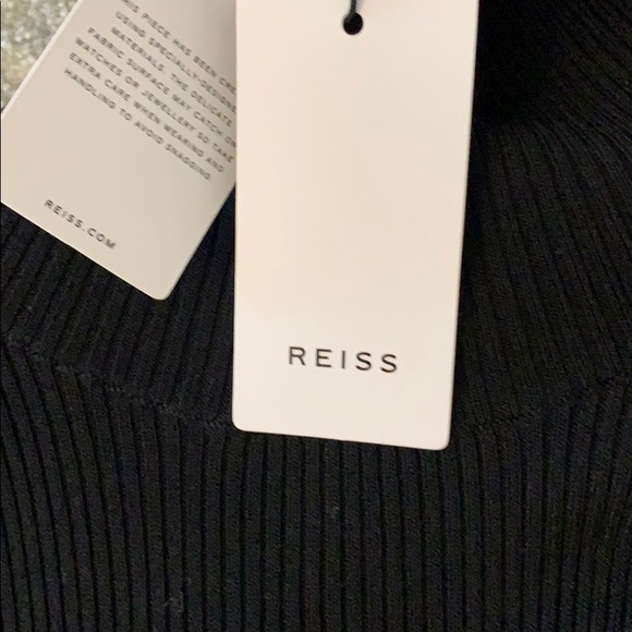 Reiss Finn Ruffle Hem Knit Dress Nwt 